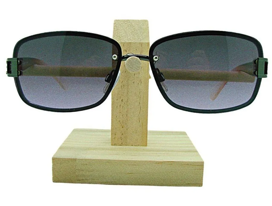 Purple Lens Red Metal Frames UV Protection Square Shaped Womens Sunglasses Black