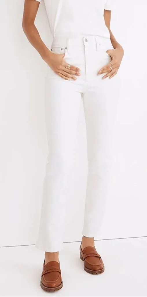 NWT Madewell The Perfect Vintage Jean In Tile White ND501 Size 25
