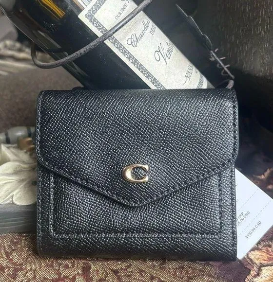 Authentic COACH 1941 signature colorblock leather snap wallet