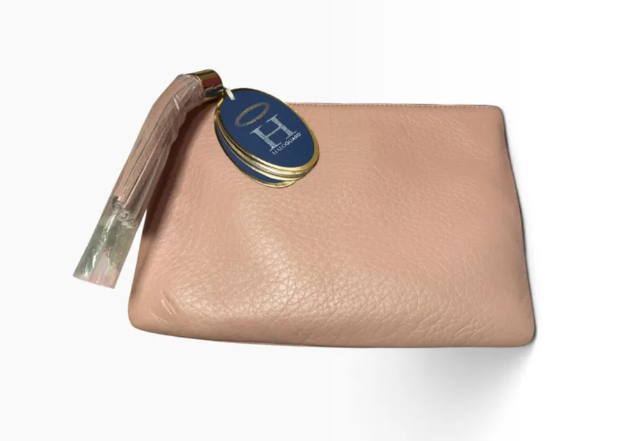 G.I.L.I. HALOGUARD Leather RFID Pouch Tusk Blush Pink NWT