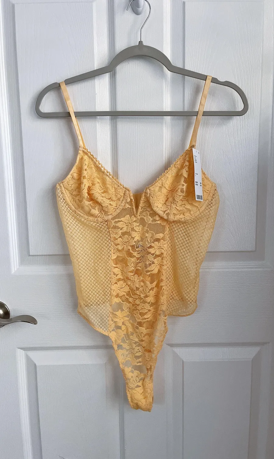 Lace Yellow Bodysuit