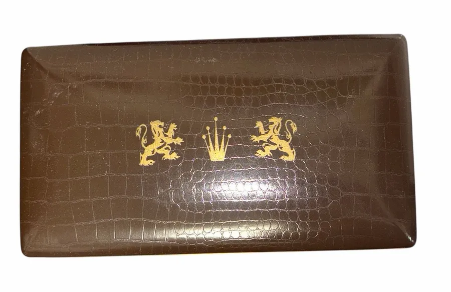 Vintage Jewelry Curio Presentation Box Brown
