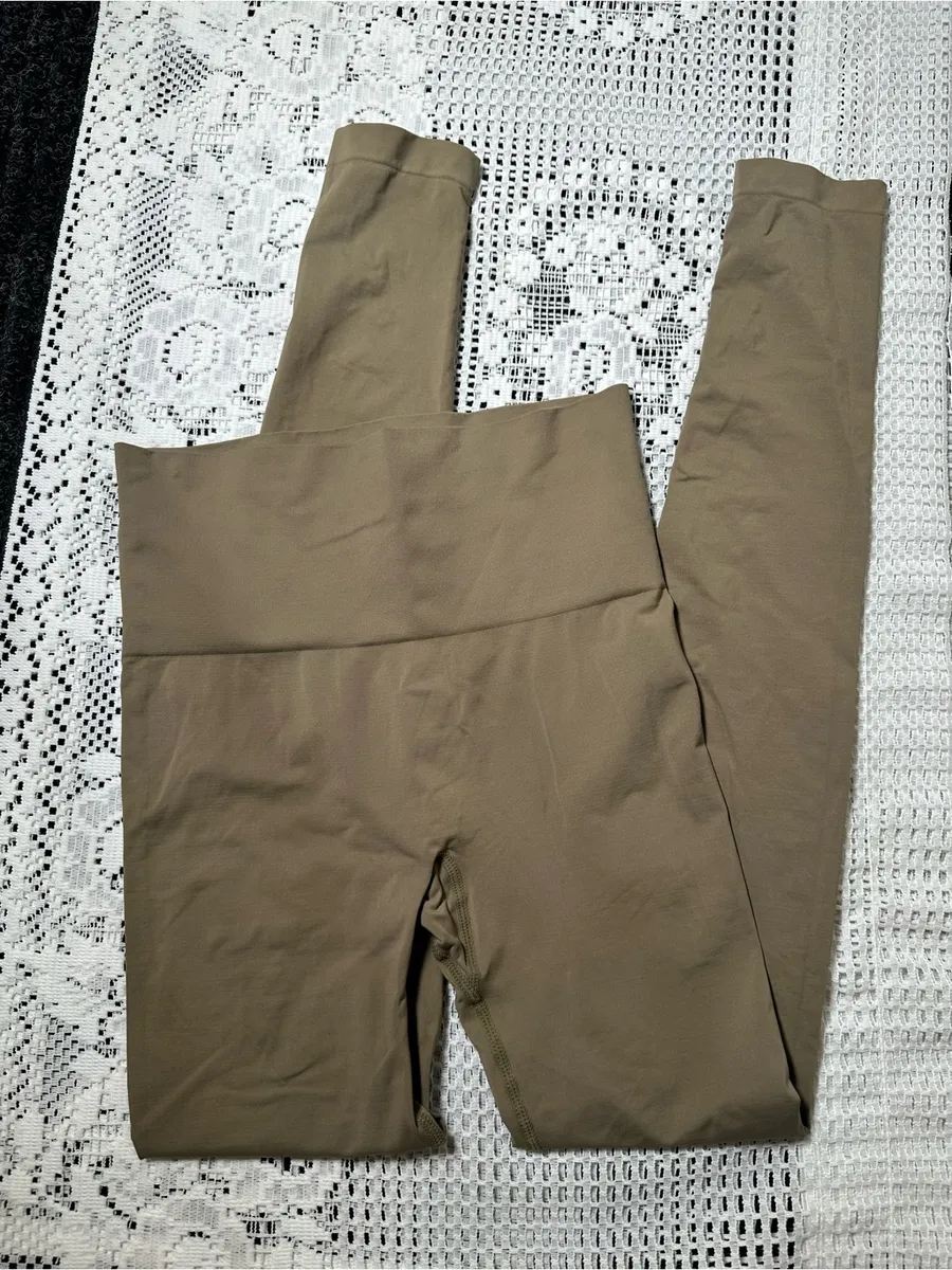 SKIMS Seamless High-Waist' Leggings in Olive Tan