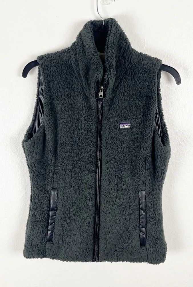 PATAGONIA Los Gatos Fleece Full Zip Pockets Sleeveless Vest Size Medium Hiking