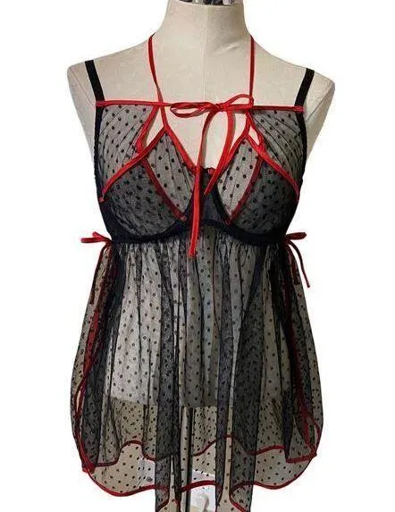 Adore Me Floral Sheer Lace Bustier Corset Cami Top Lingerie with tied sides 1X