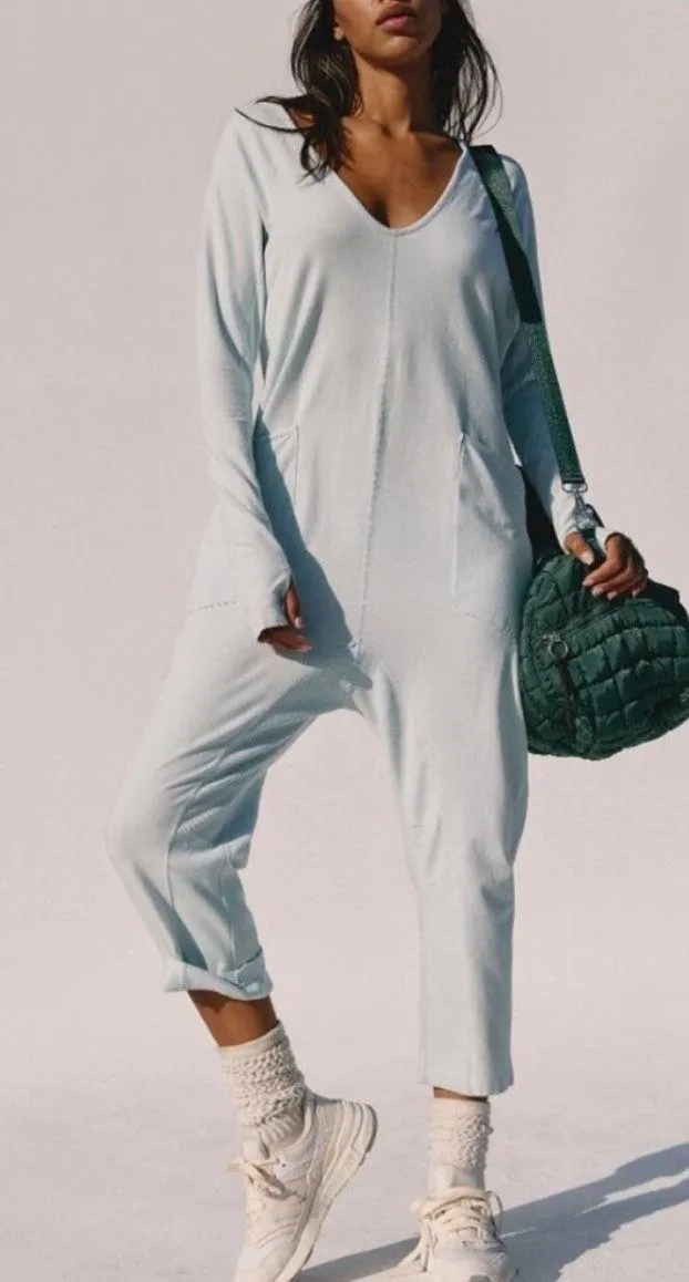NWT FP MOVEMENT Hot Shot Long-Sleeve Onesie In Arctic Snow
