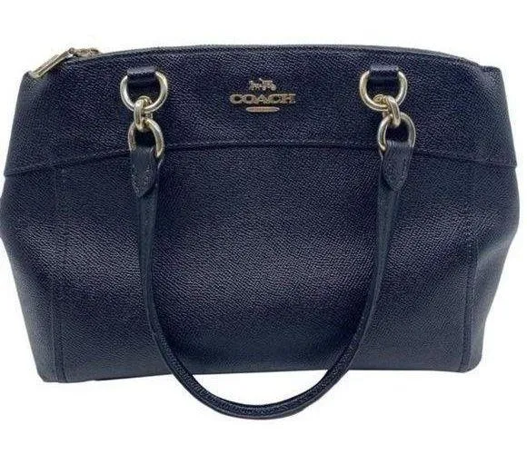 Coach Carryall Mini Brooke Light Goldblack Leather Cross Body Bag