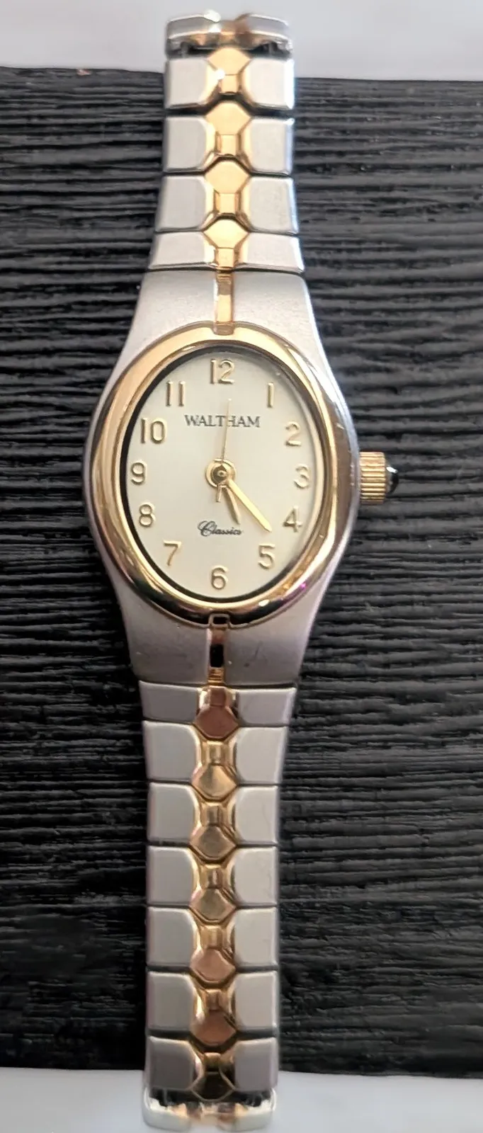 Waltham Classics Women's Two Tone Expansion Band Wristwatch WAW004