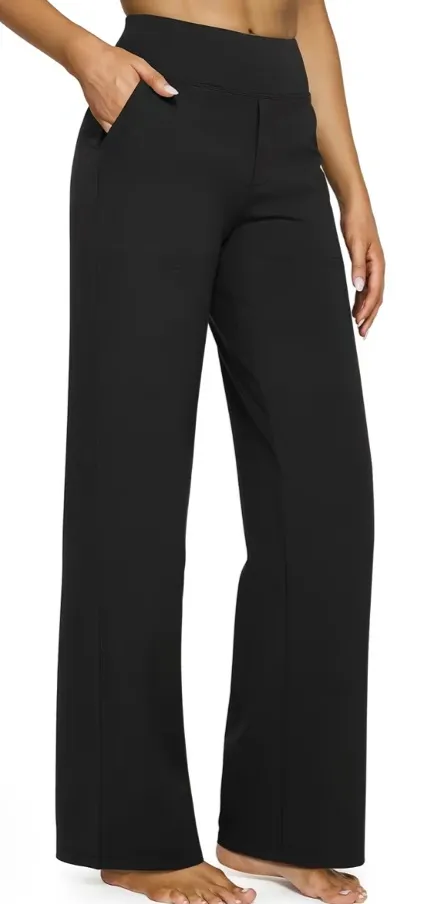 G4Free Women's High Waist Wide Leg Yoga Pants