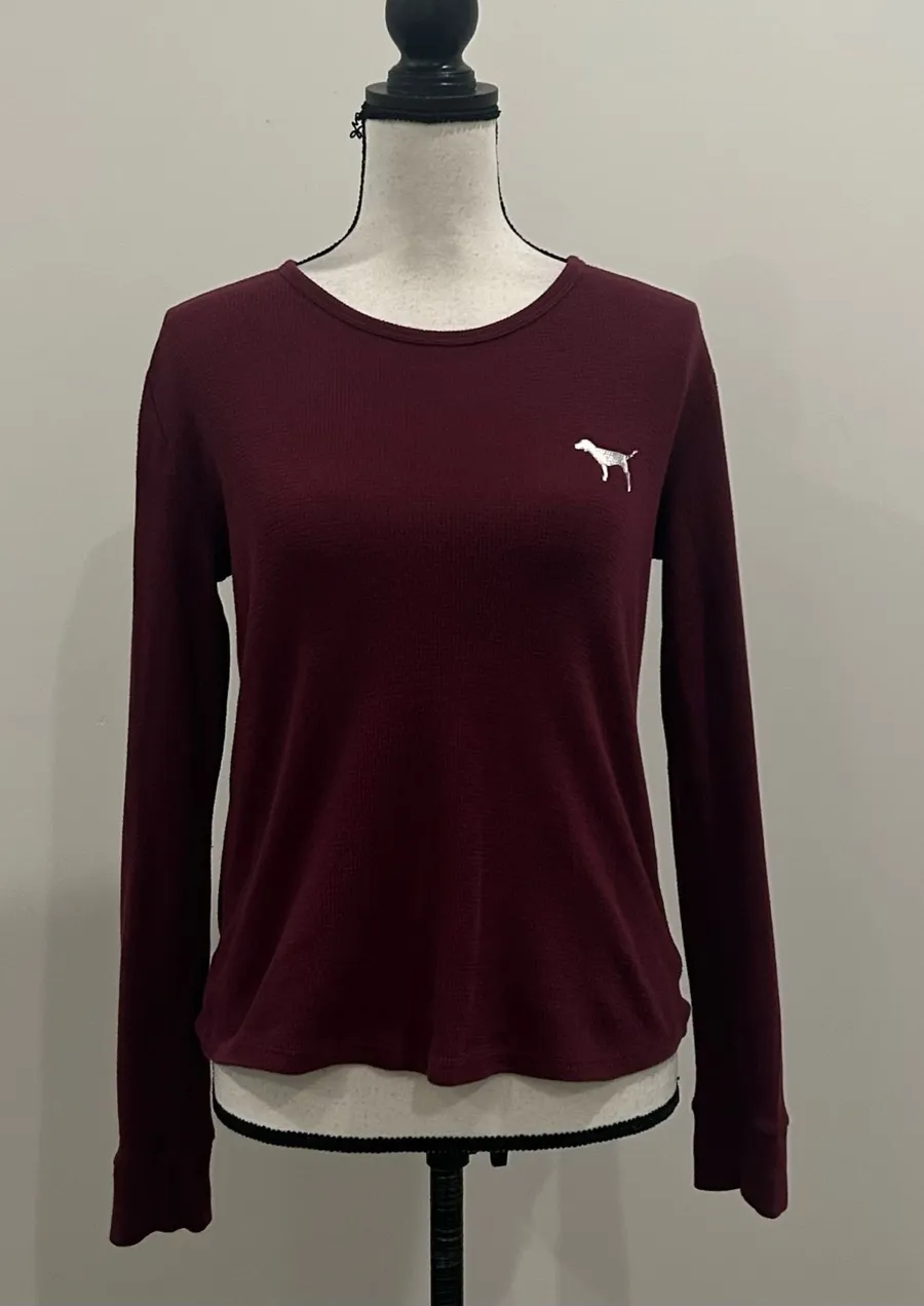 Pink by Victoria’s Secret Thermal PJ Top