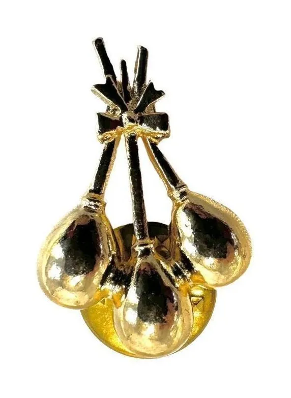Jonette jewelry small ballon trio brooch Gold