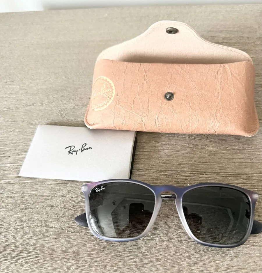 Ray-Ban RB4187 6223/11 Chris Frosted Gray to Purple Gradient Matte Frame