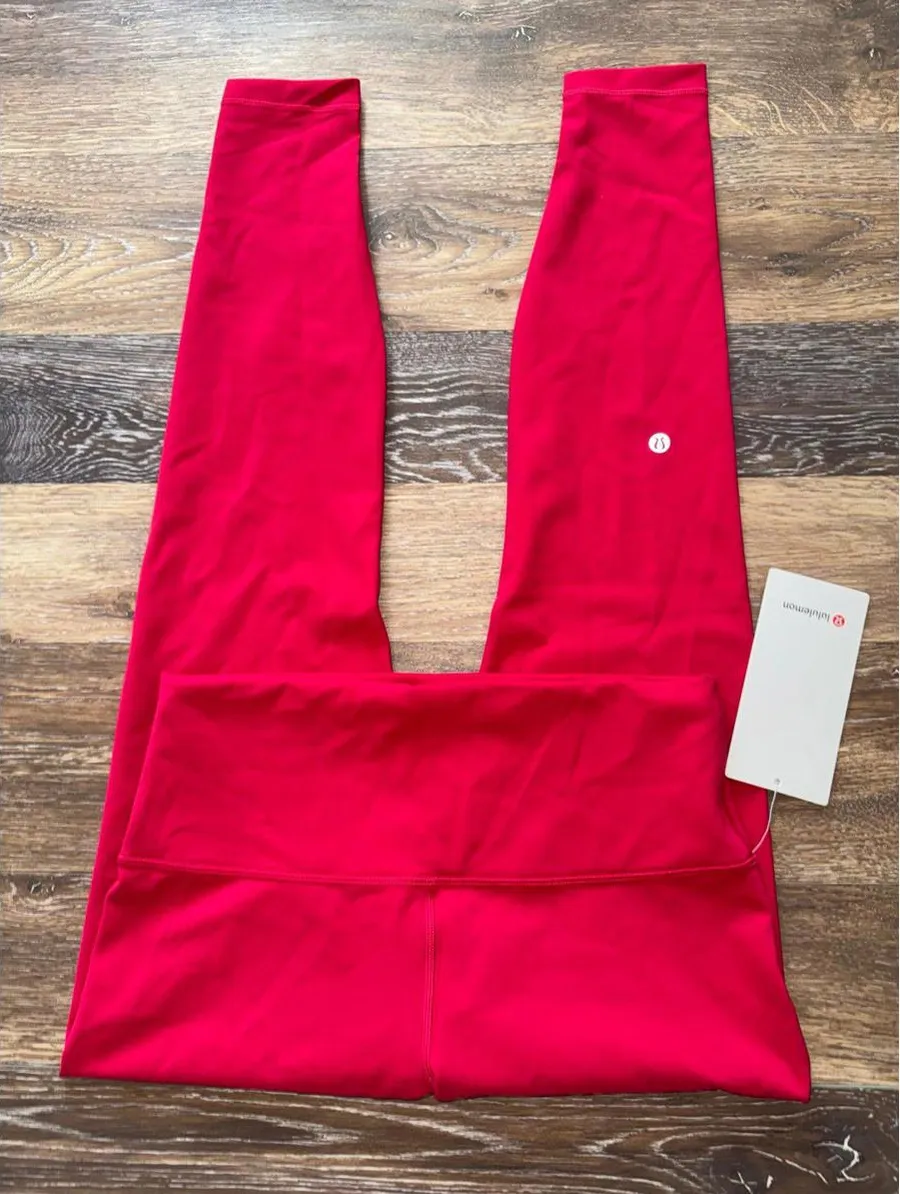 Lululemon Wunder Train High Rise 28” Pink Dragonfruit Size 10 NWT