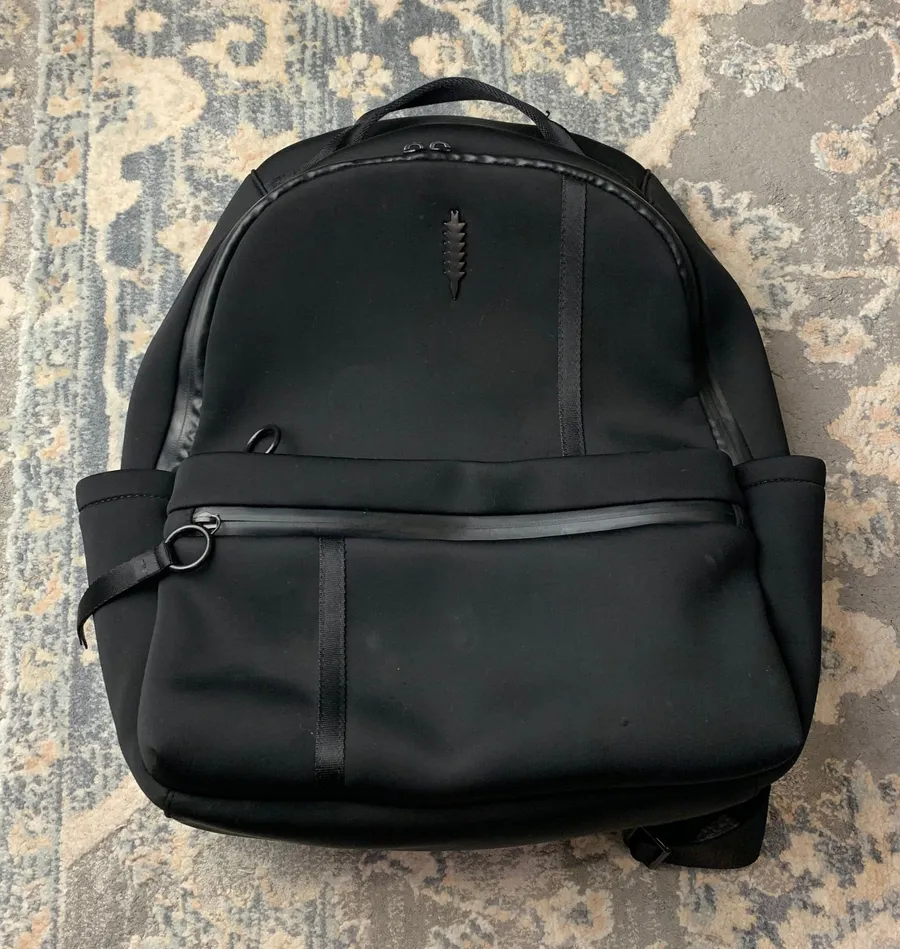Thacker Neoprene Backpack in Black