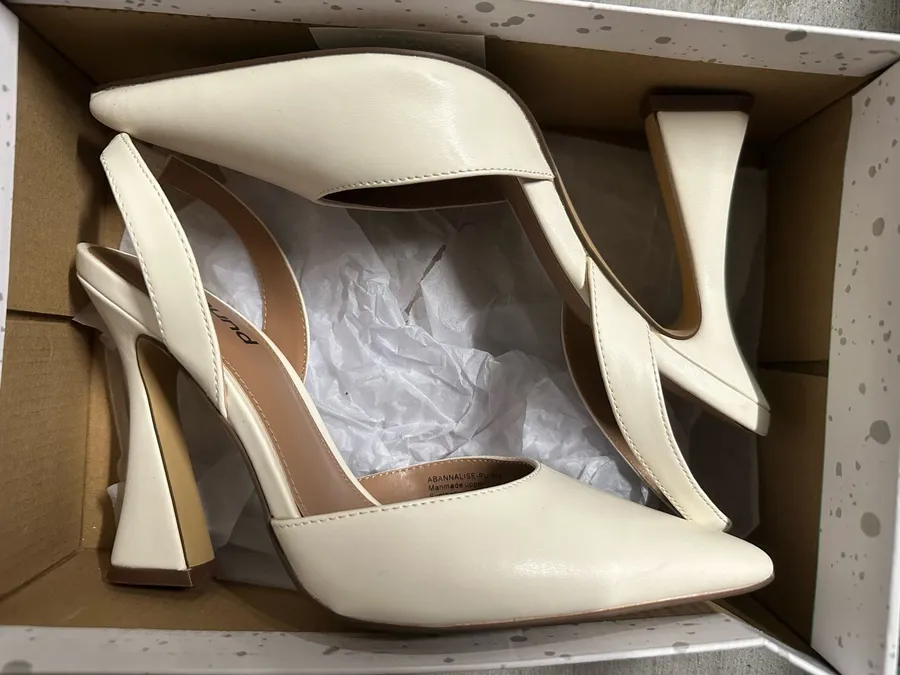 Slingback Heels White Size 6