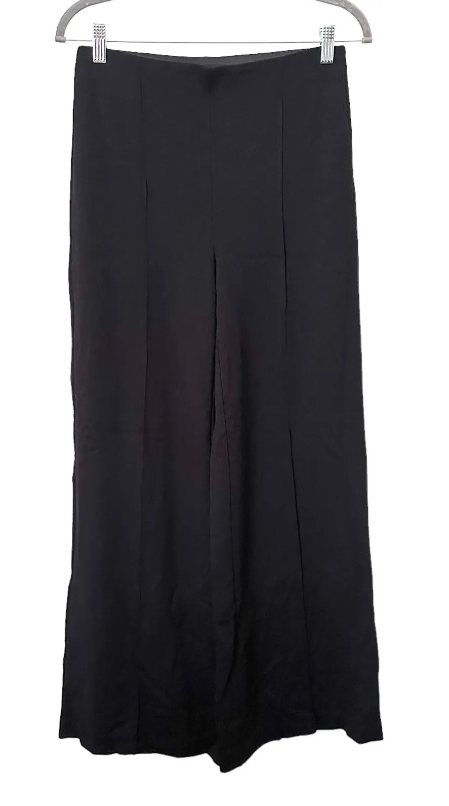 1.STATE Wide Leg Front Seamed Pant Black Sz Small