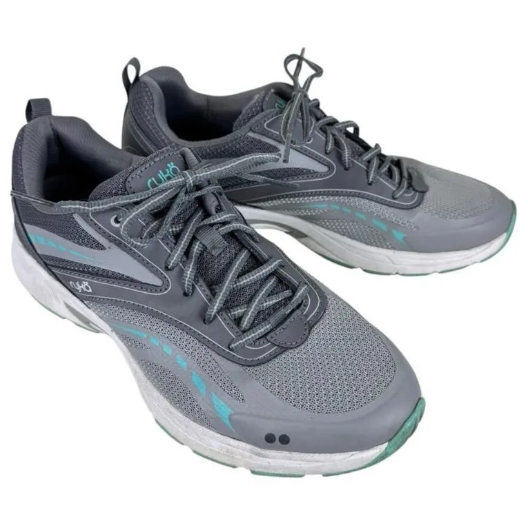 Ryka Sky Walk 2 Gray Walking Running Lightweight Athletic Lace Up Sneakers 8.5