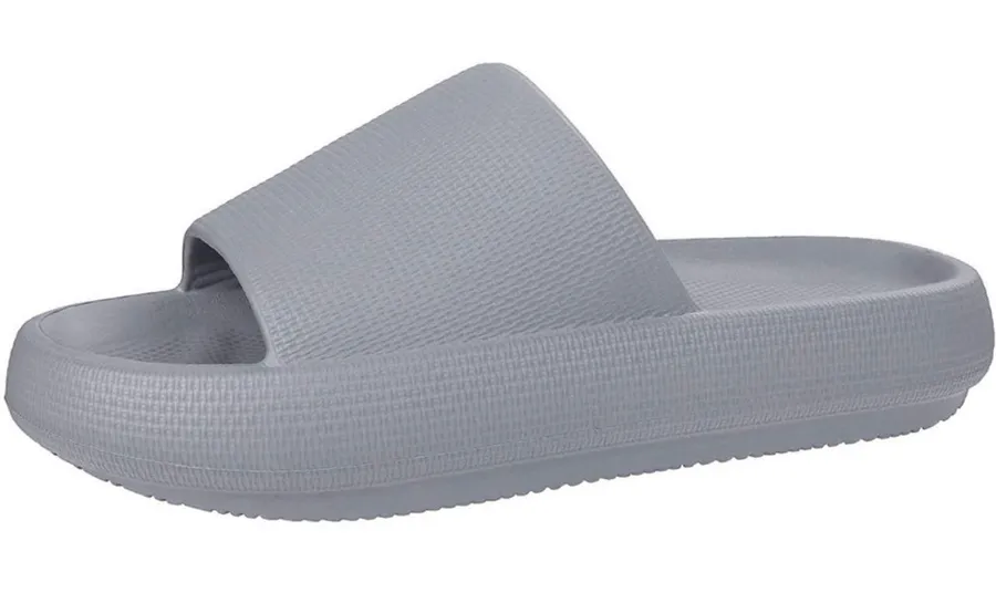 Grey Insole Slip On Slides