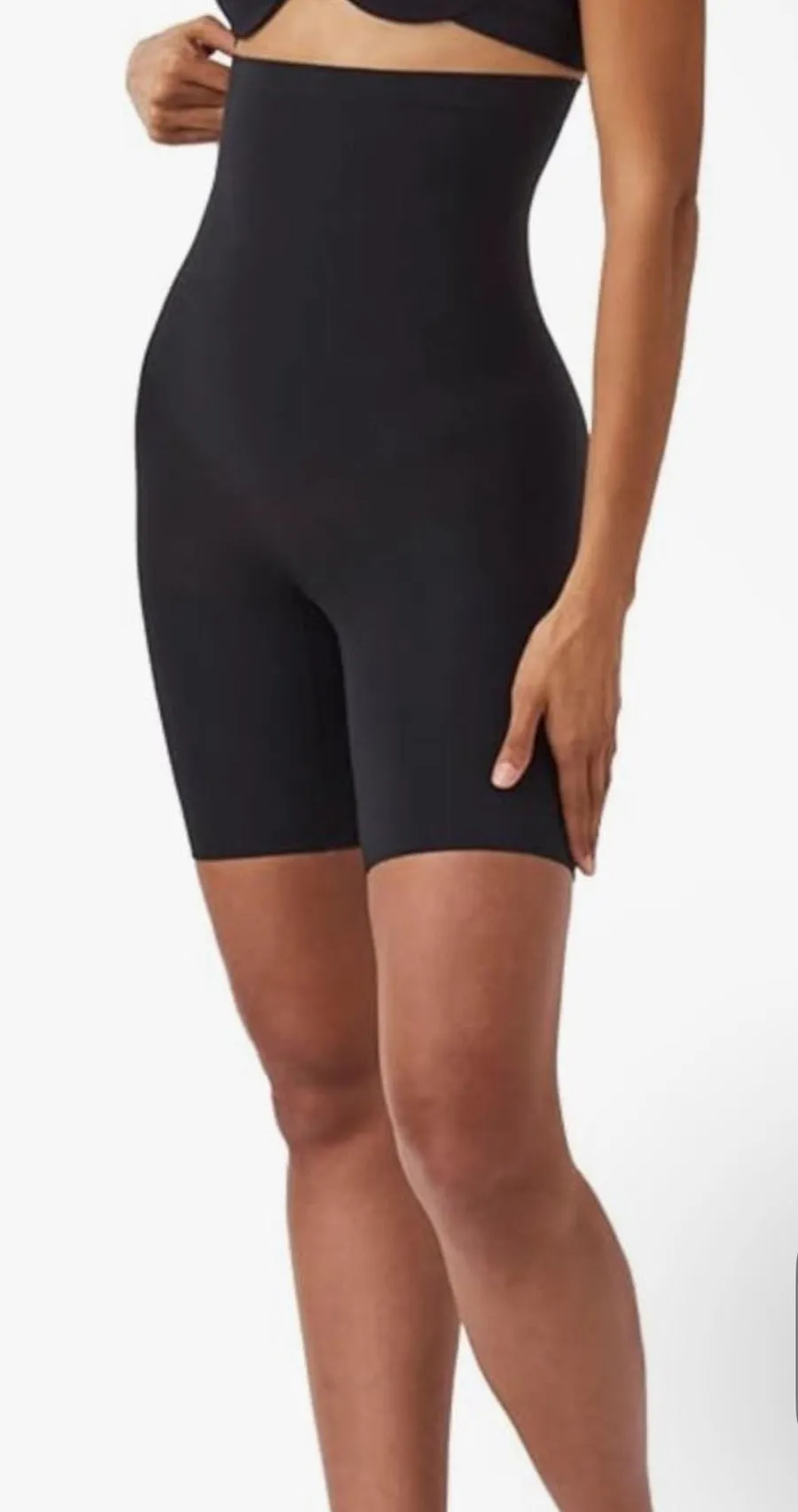 Spanx High Waisted Shaper Short Black Women's size Large