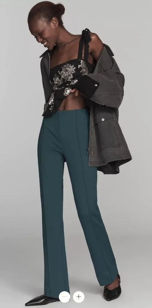 Anthropologie The Poppy Kick-Flare Full-Length Pull-On Trousers