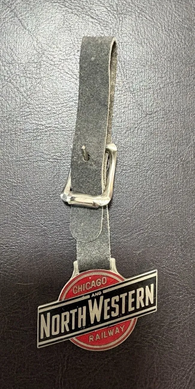 Vintage Chicago & North Western Railway Watch Fob C&NW Railroadiana Classic Issu