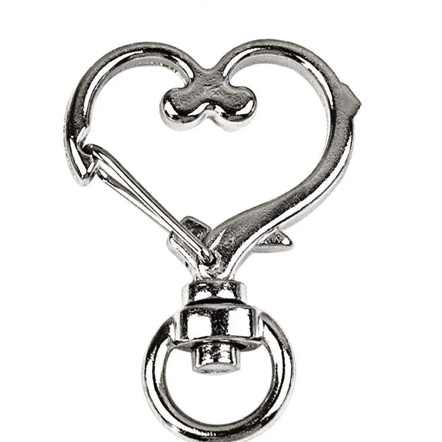 *30off3* Football đ Keychain includes Heart Shape Silver Medal SpringâSnap Clip. Brown
