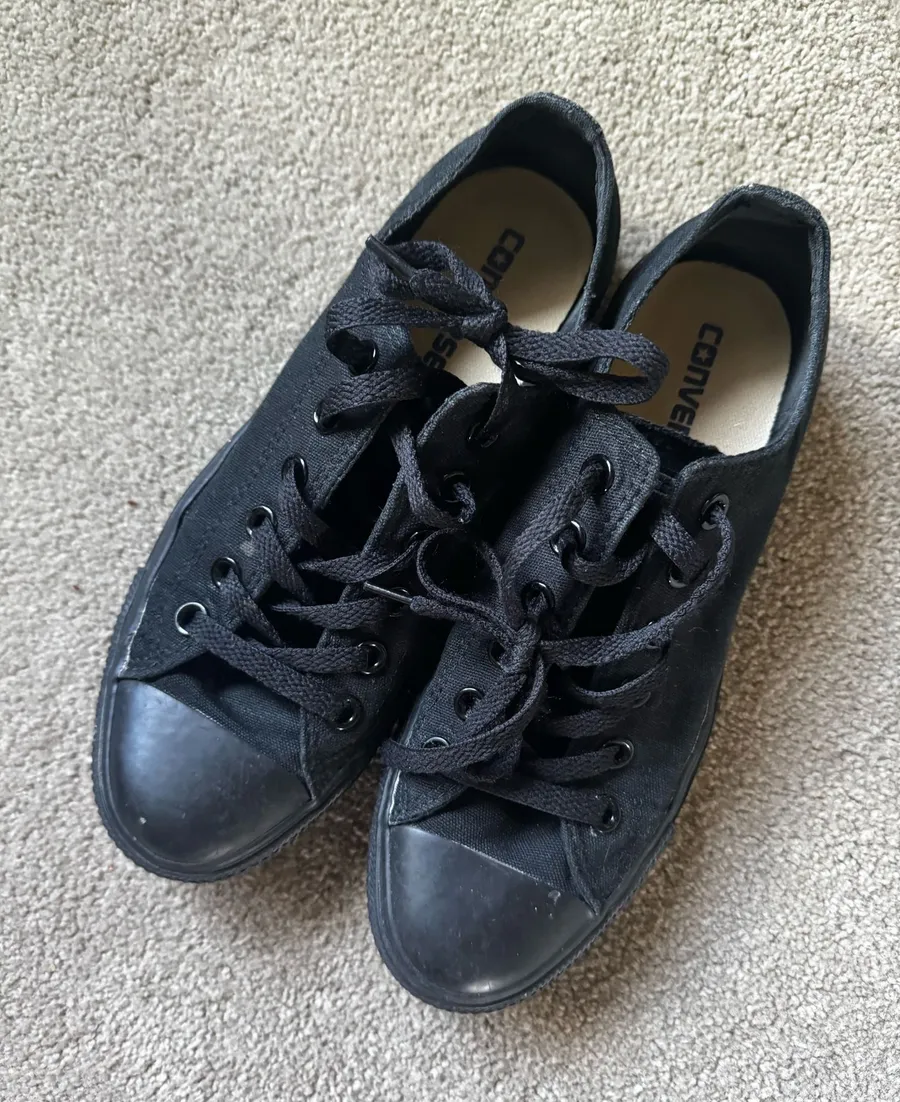 Converse Chuck Taylor All Star Black Low-Top Black Canvas Sneakers