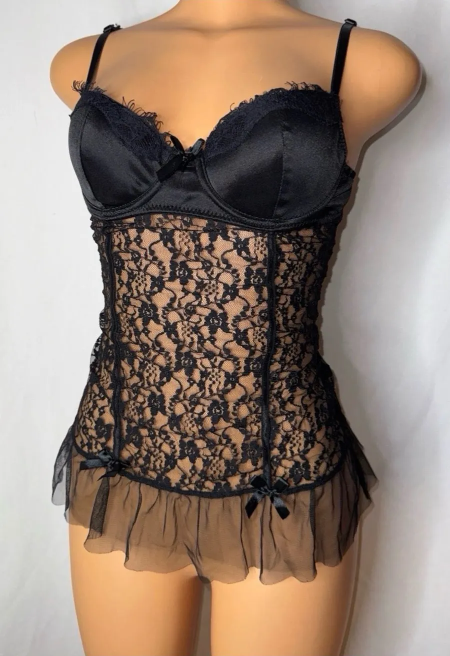 Black lace top