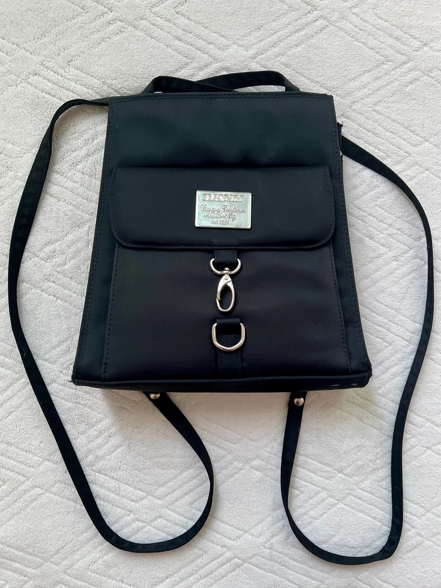 vintage dkny black backpack