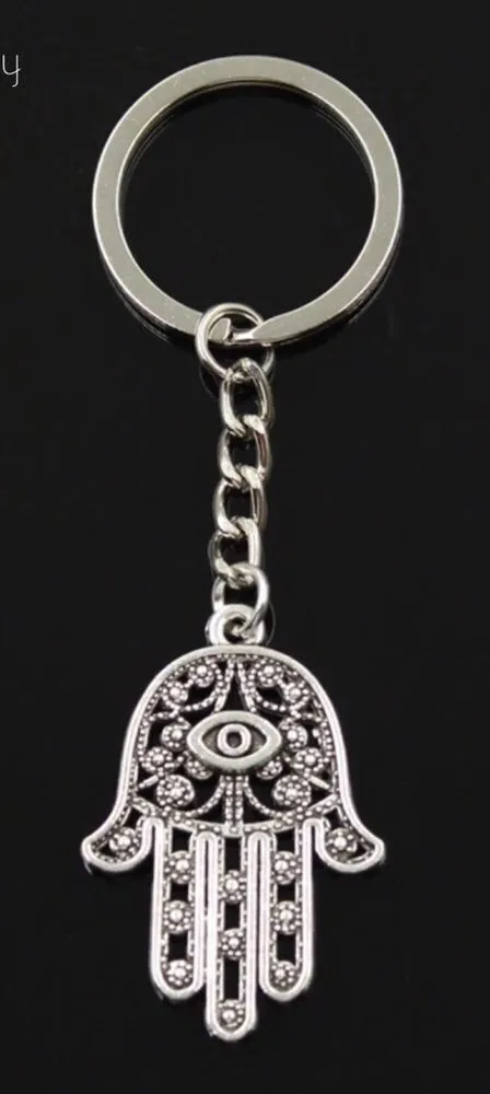 🆕Hamsa Palm Pendant Keychain Silver