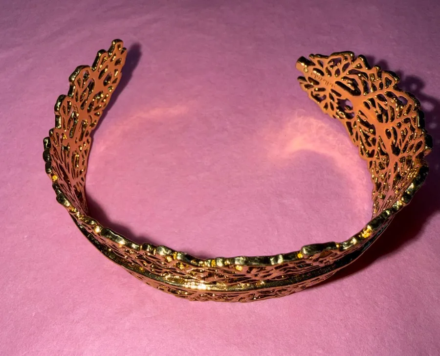 Gold Leaf Cuff Bracelet