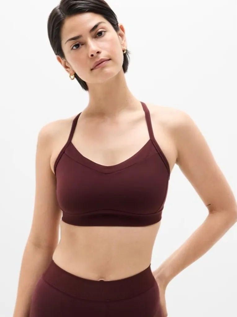 Athleta S Interval Sports Bra D-DD | Garnet Small