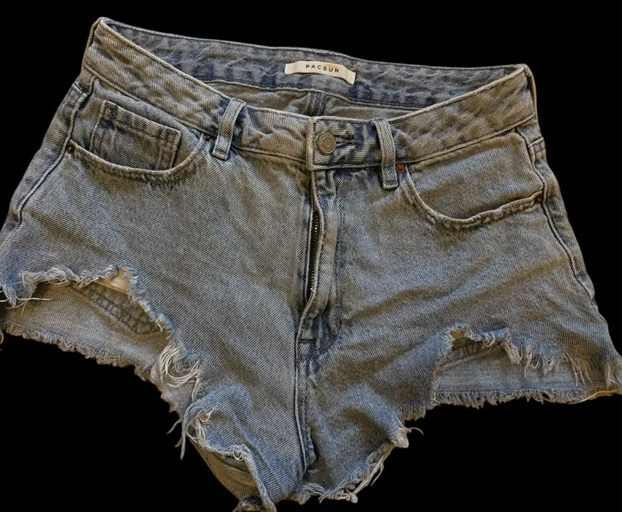 Pacsun High Rise Denim Festival Jean Shorts Size 27 Coachella