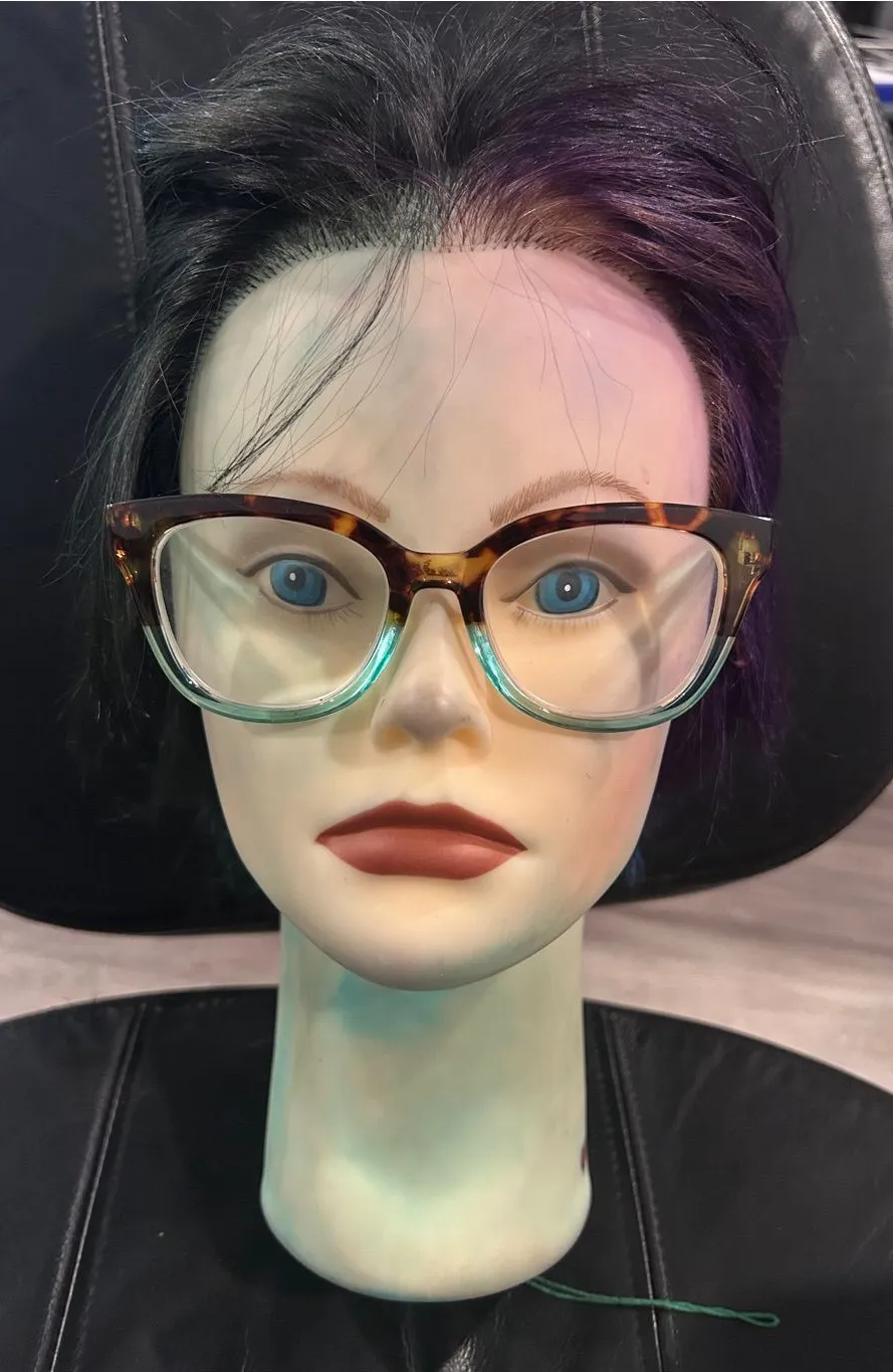 Betsey Johnson Two-Tone Tortoiseshell and Clear Cat-Eye reading 2.50 Glasses