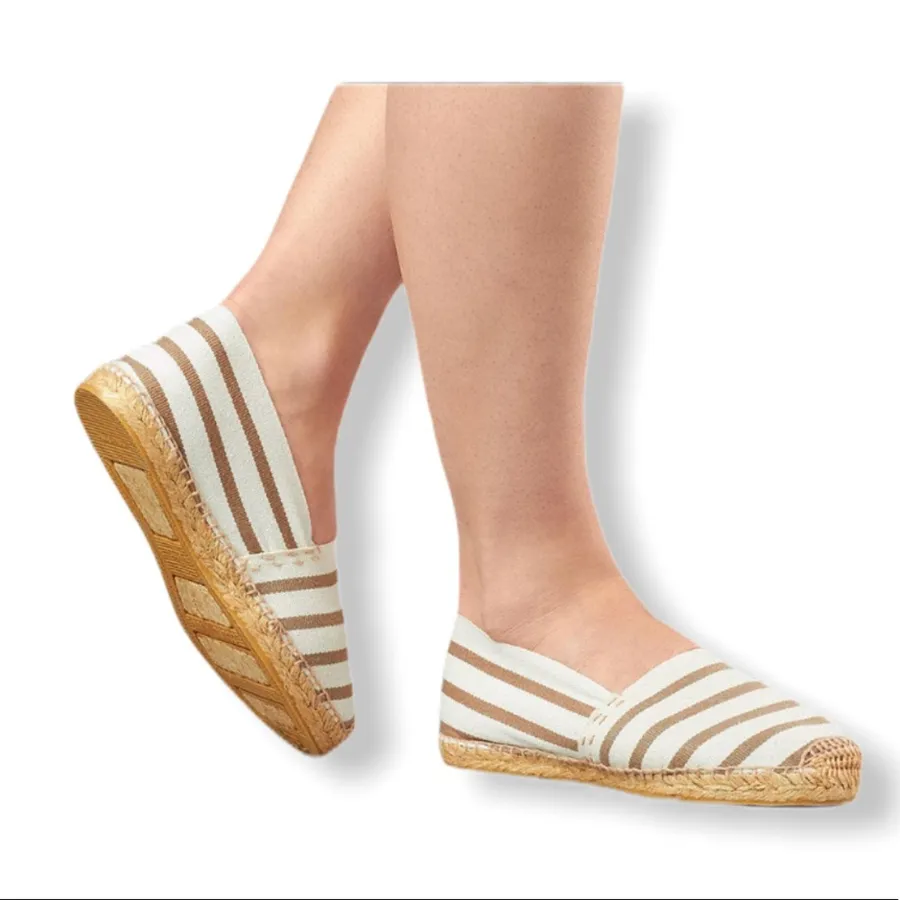 Cousu Main Classic flat Jute stripes espadrilles Size undefined