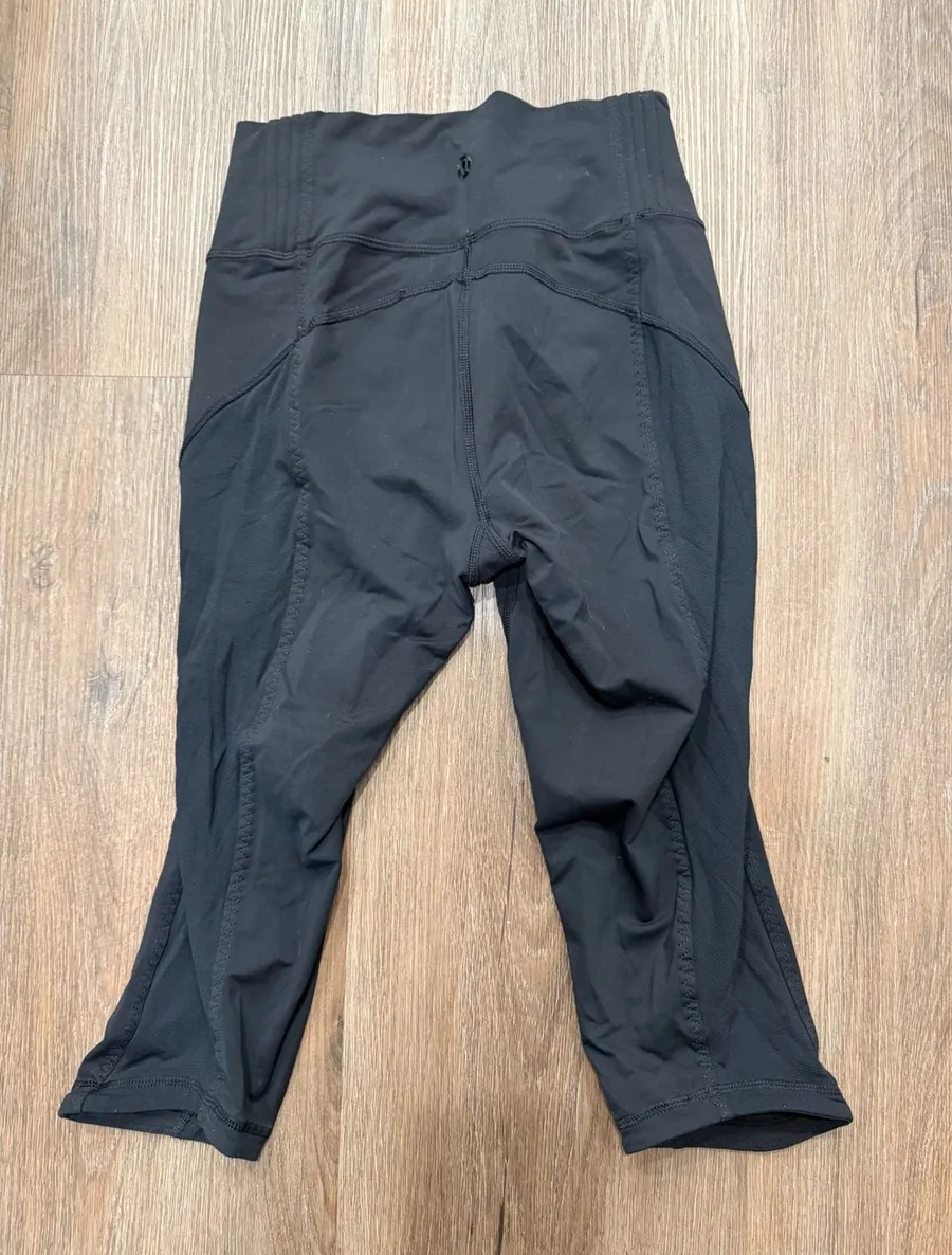 Lululemon Black Capri Leggings Womens Activewear Athletic Pants