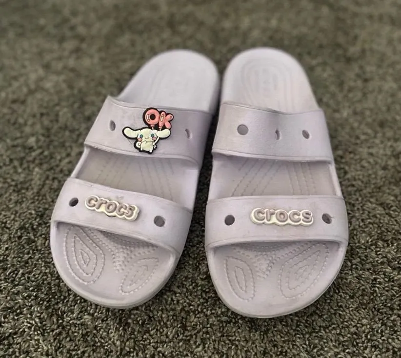 CROCS Women's Light Purple Slide Sandals Size 6 0260
