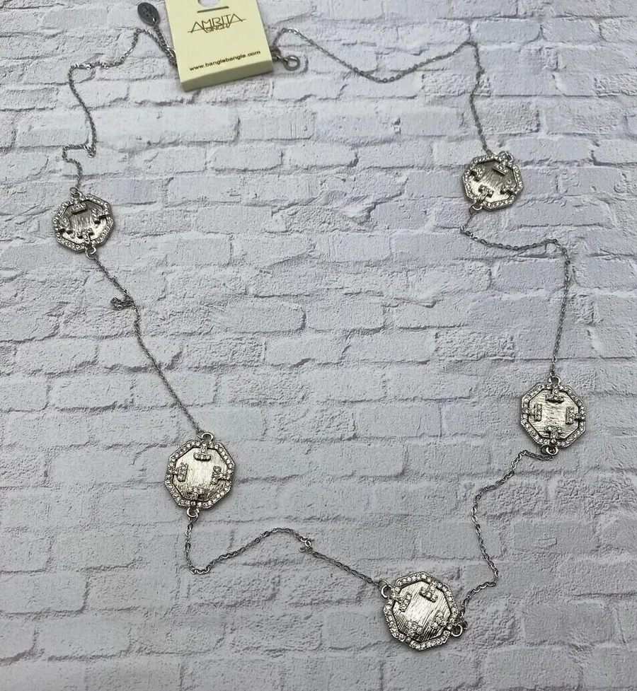 Amrita Singh Otto Austrian Crystal Station Necklace