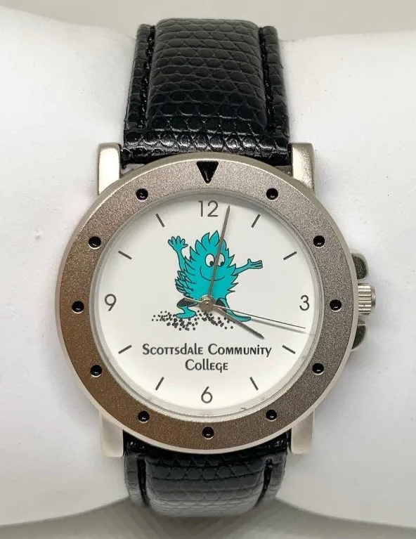 Scottsdale Community College wristwatch unisex SilverTone 36mm Quartz running