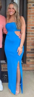 Love Dress CHARMING STRAPLESS CUT OUT HIGH SLIT MAXI PROM FORMAL