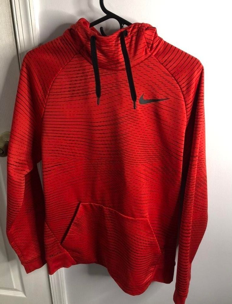 nike dri fit hoodie red