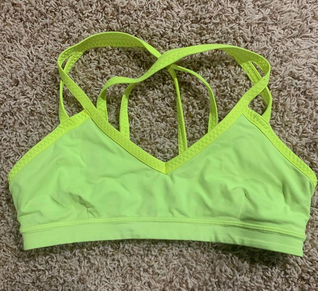 lululemon green sports bra