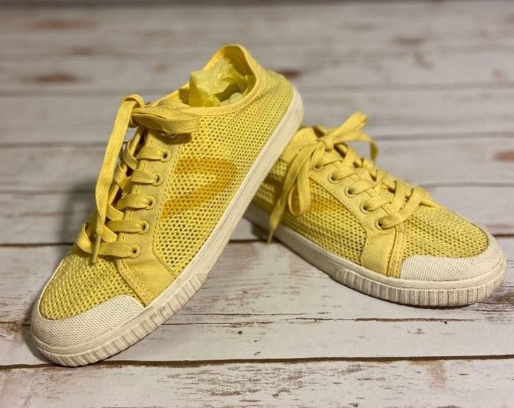 yellow tretorn sneakers