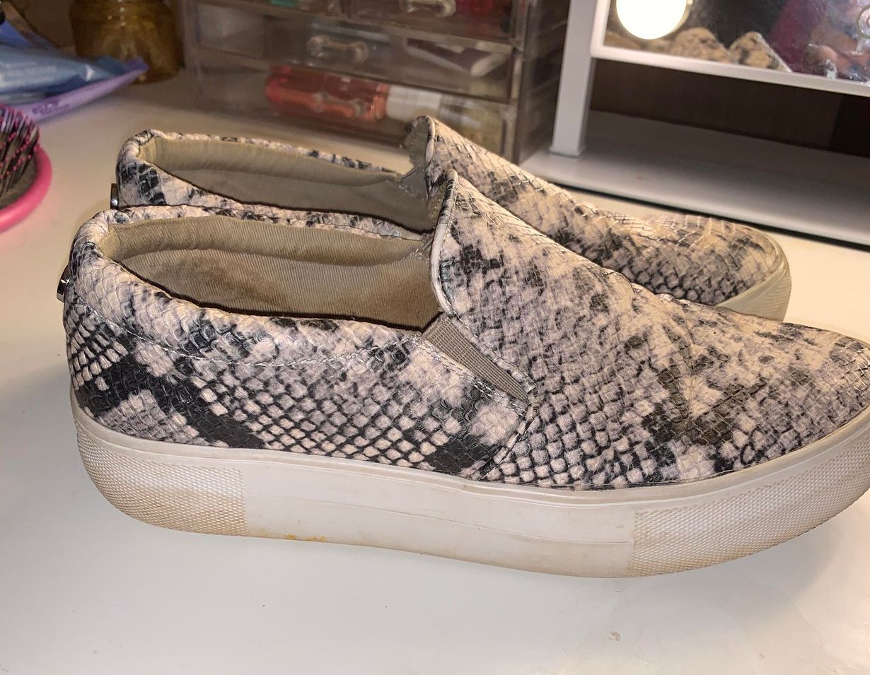 steve madden snakeskin sneakers