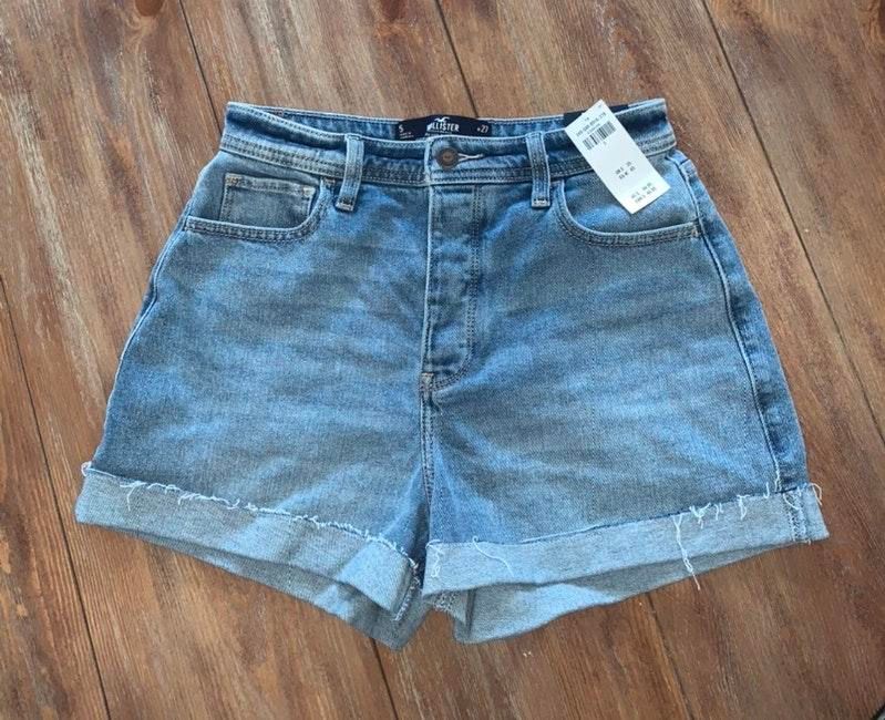 hollister ultra high rise mom shorts