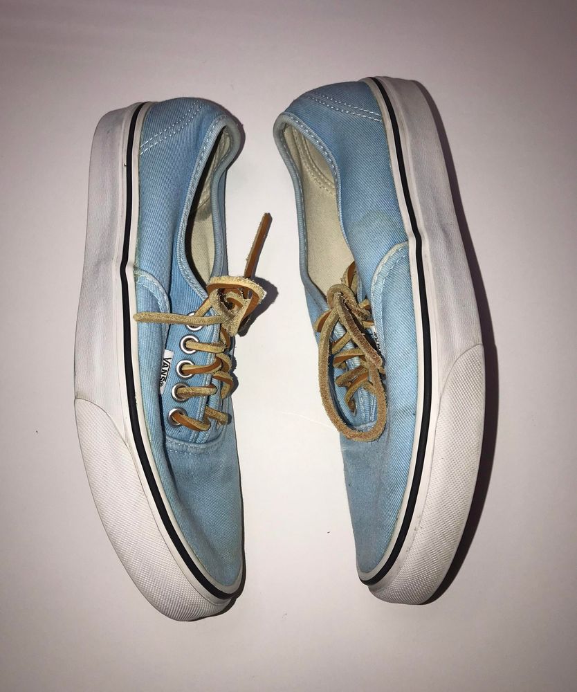 blue lace up vans