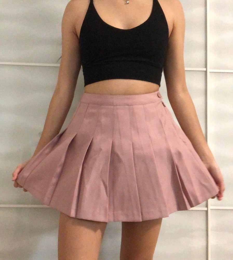 mid length pleated skirts forever 21