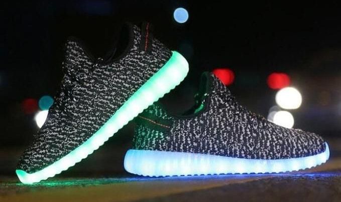 light up yeezys real