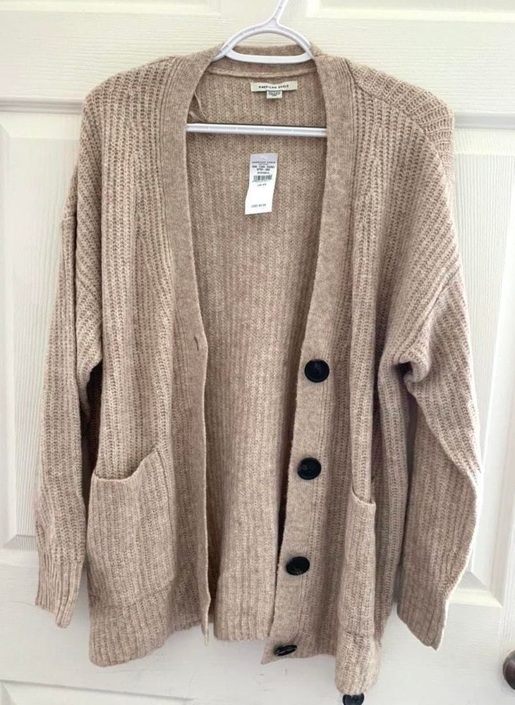 long cardigan button up