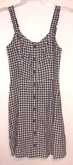 hollister checkered dress